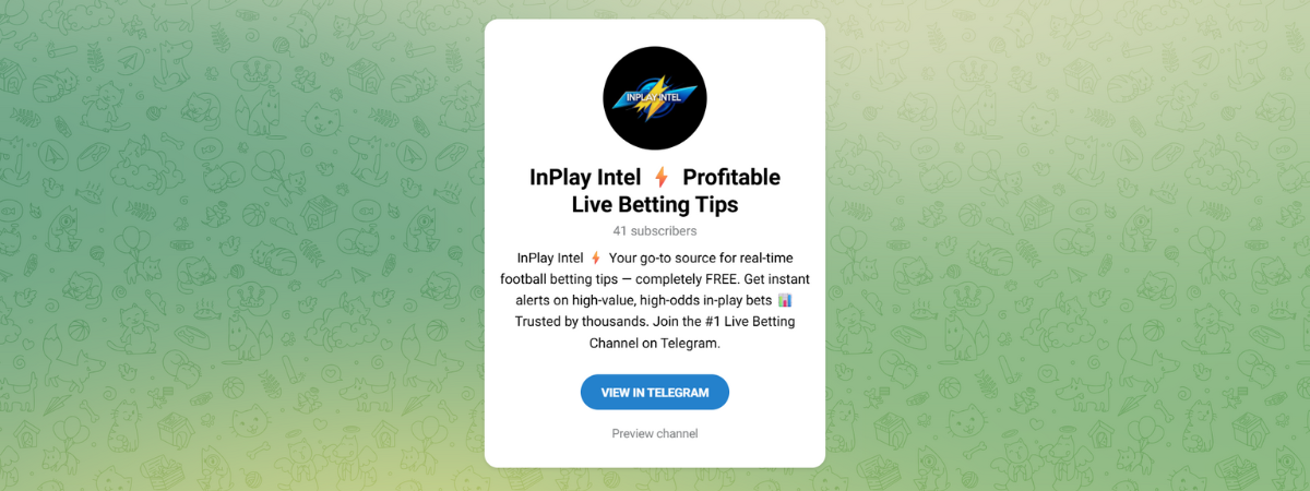 Inplay Intel Telegram Free Betting Tips